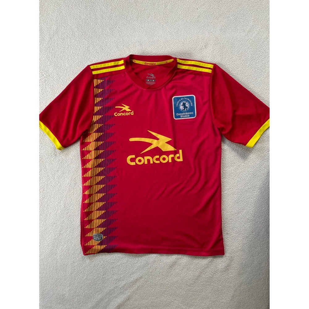 Concord Men Medium Soccer Jersey Red Cuauhtémoc Blanco Training Center #34 CEFOR